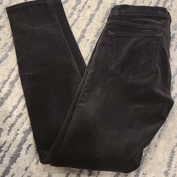 J Brand espresso velour skinny jeans - Picture 4 of 8
